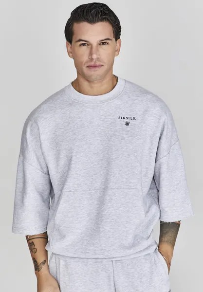 Толстовка CUT OFF SIKSILK, цвет grey marl