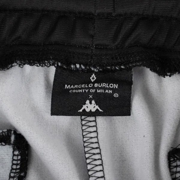 Брюки Marcelo Burlon 'Kappa' с градиентом - черный/красный, мультиколор
