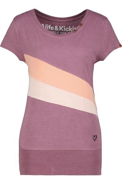 Футболка Alife And Kickin, цвет Pastel Pink/Mottled Pink
