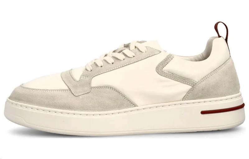 Кроссовки Loro Piana Skateboarding Shoes Men Low-top White, белый
