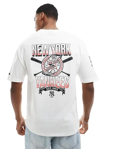 Футболка New Era – New York Yankees – Baseball в цвете Weis mit Grafikprint