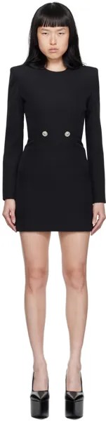 Черное мини-платье «Песочные часы» Versace