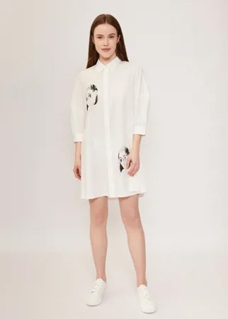 Платье-рубашка женское Zolla z2212382590530100 белое L