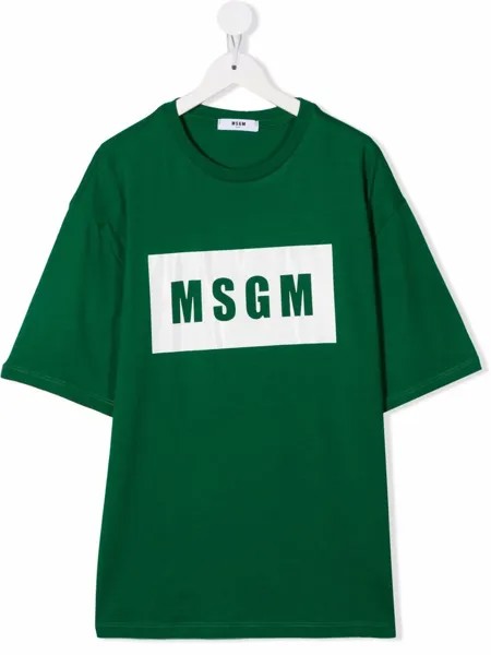 MSGM Kids футболка с логотипом