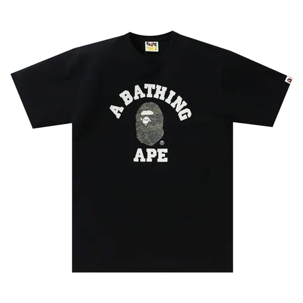 Футболка BAPE Glass Beads 1st Camo College, черный/зеленый