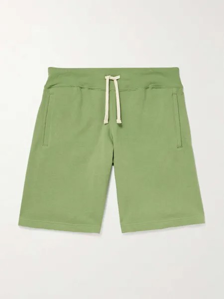 Прямые шорты из хлопкового джерси с кулиской BEAMS PLUS, зеленый