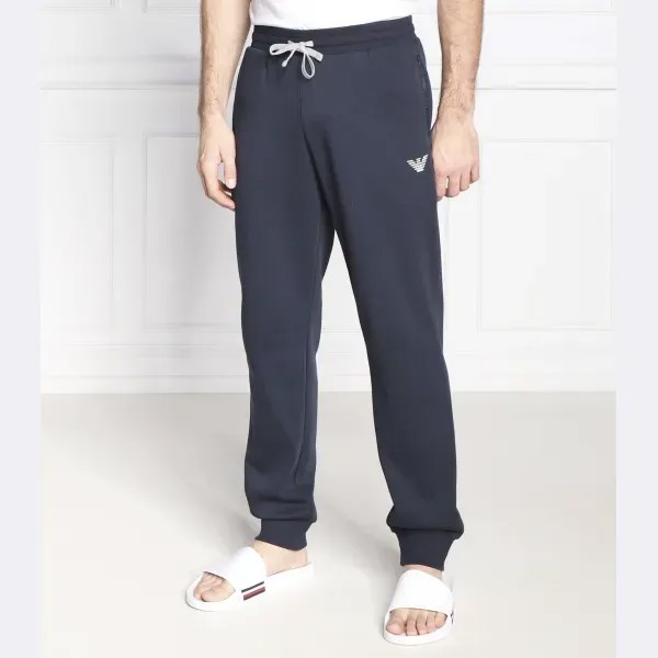 Спортивные брюки стандартного кроя Emporio Armani, синий