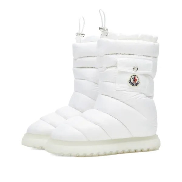 Утепленные ботинки Moncler Gaia с карманами средней длины, белый