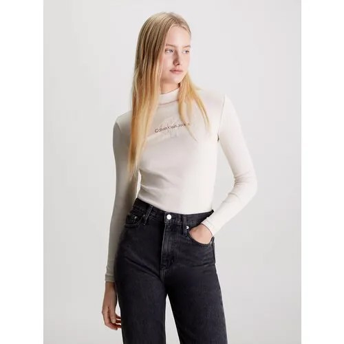 Лонгслив Calvin Klein Jeans, размер XS, белый