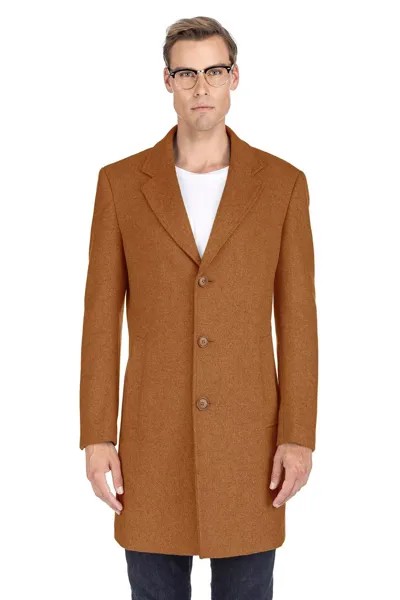 Мужская шерстяная куртка с воротником-стойкой из смесовой шерсти Walker Car Coat, куртка Braveman, черный