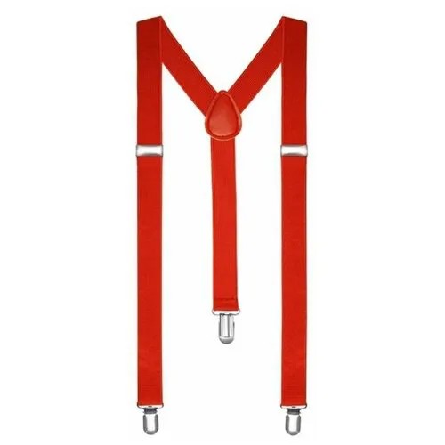 Подтяжки 2beMan, текстиль, металл, для мужчин, длина 100 см., красный