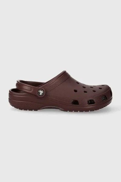 Классические шлепанцы Crocs, бордовый