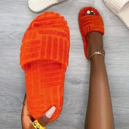 Тапочки , размер 36, оранжевый
