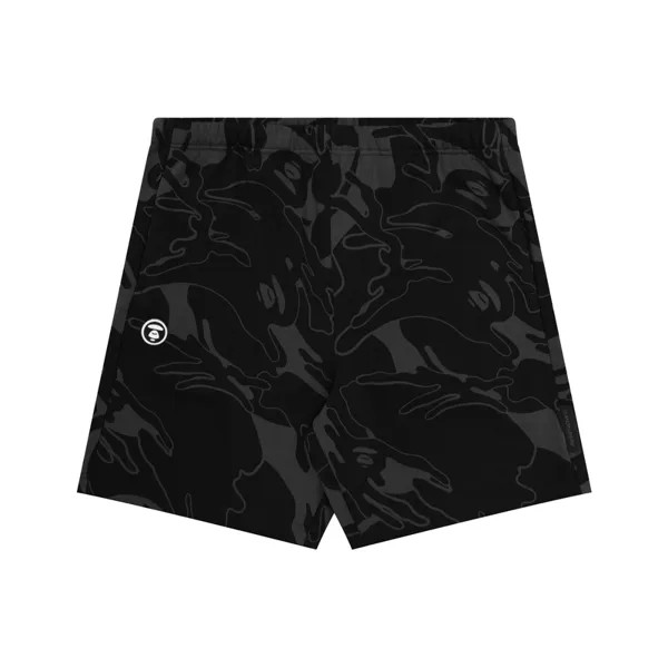BY *A BATHING APE Спортивные шорты из джерси с абстрактным принтом Aape, красный