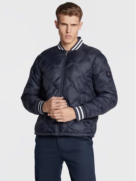 Бомбер стандартного кроя Tommy Hilfiger, синий