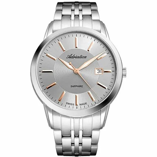 Наручные часы Adriatica A8306.51R7Q, серебряный
