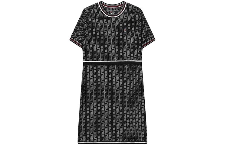FILA Женские шорты-платье с рукавами, цвет Black