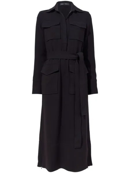 Платье-рубашка Vanessa с поясом Proenza Schouler, черный