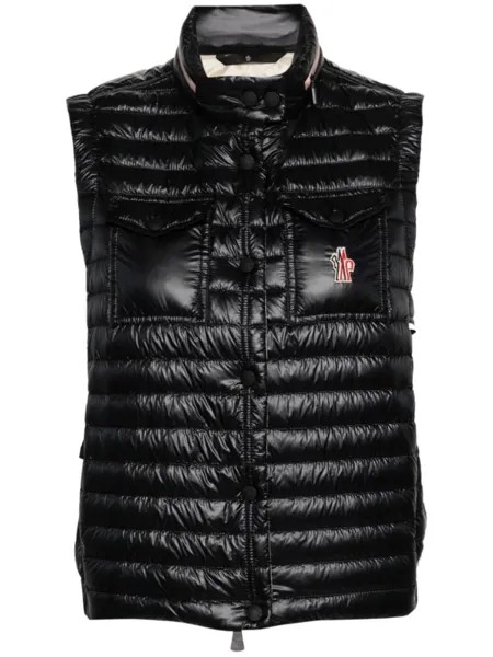 Moncler Grenoble дутый жилет Gumiane, черный
