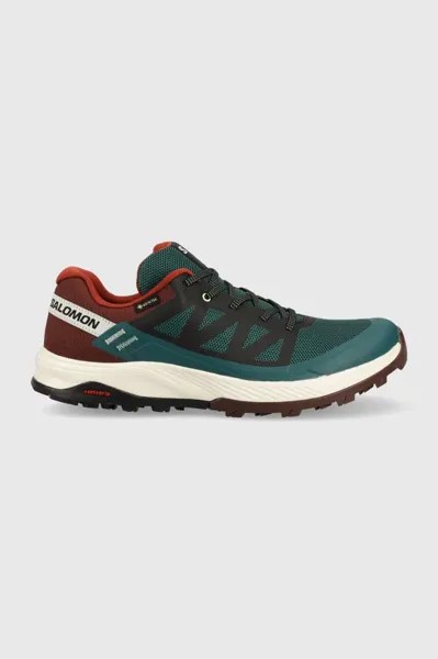 Туфли Outrise GTX Salomon, зеленый