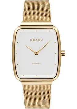 Fashion наручные  женские часы Obaku V267LXGIMG. Коллекция Ultra Slim