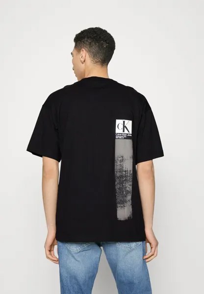 Футболка с принтом TEE UNISEX Calvin Klein Jeans, черный