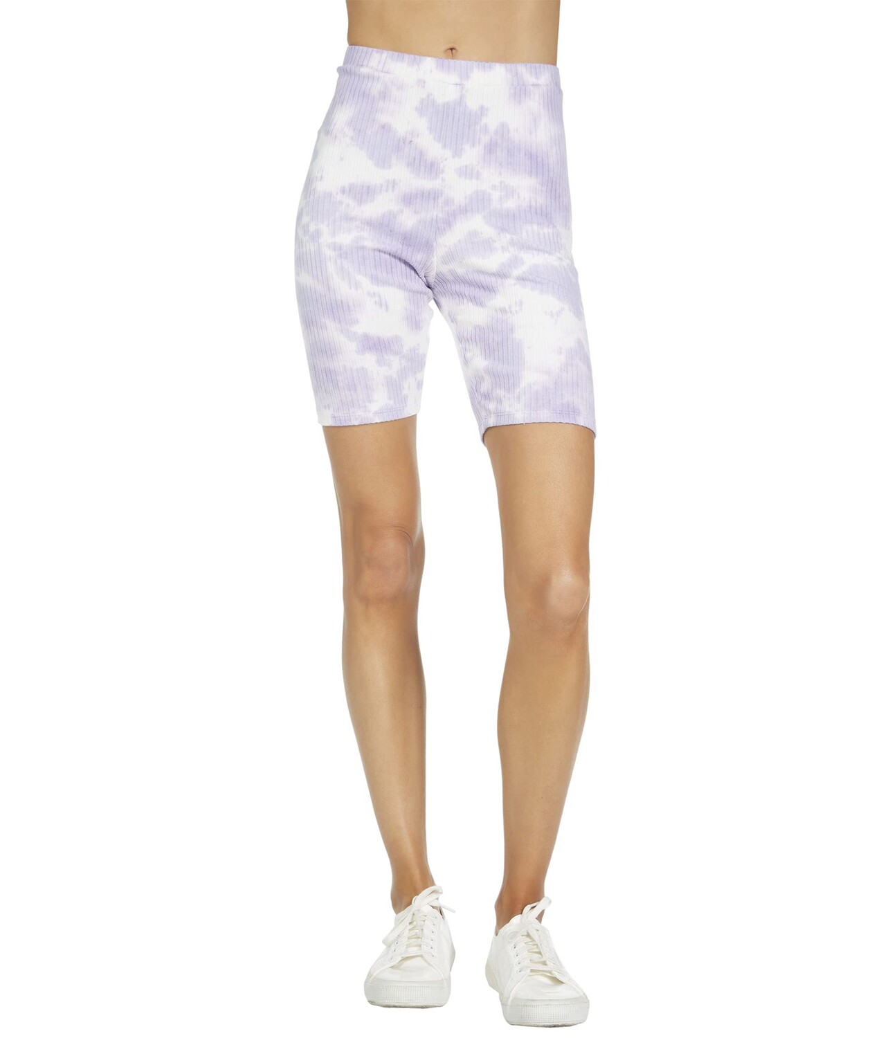 Шорты Michael Lauren, Conor Tie-Dye Soft Rib Knit Biker Shorts