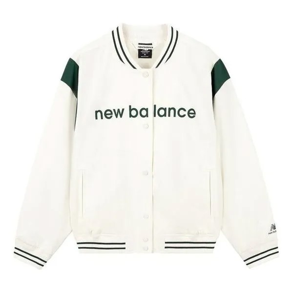 Куртка бейсбольная куртка New Balance, белый