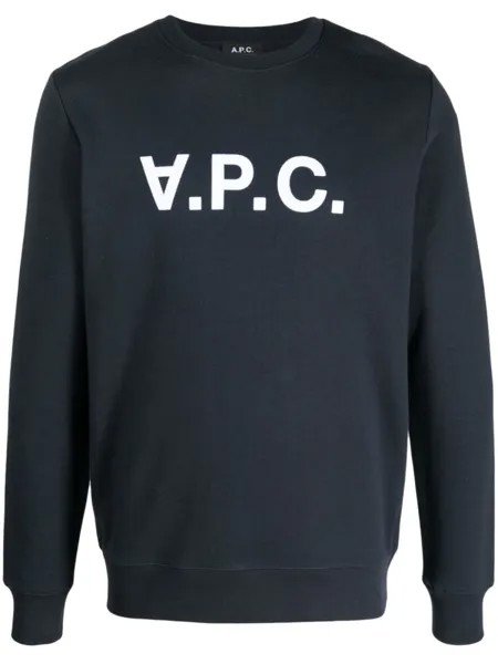 A.P.C. толстовка с логотипом VPC, синий