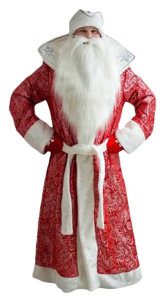 Костюм карнавальный мужской Дед Мороз Бока 2046 красный 52-54 RU