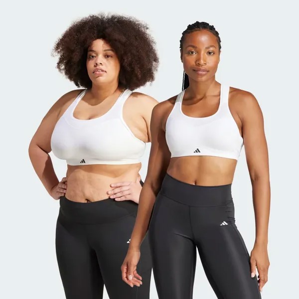 Бюстгальтер с высокой поддержкой TLRD Impact Training Adidas, цвет White
