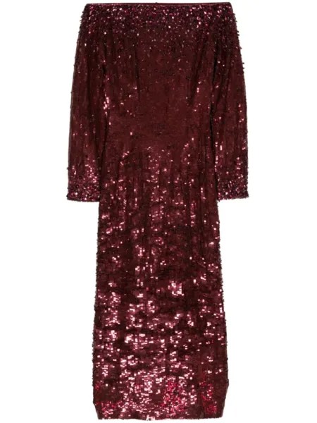 Jenny Packham платье Ballroom Blitz с пайетками, красный