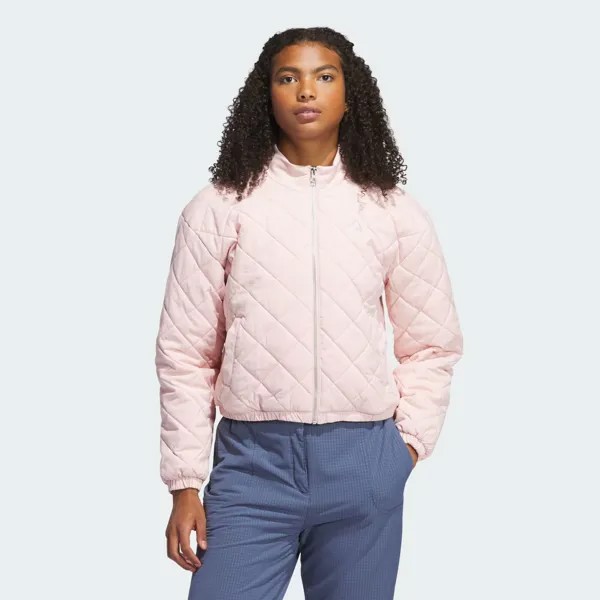 Идеальная стеганая куртка Adidas, цвет Sandy Pink