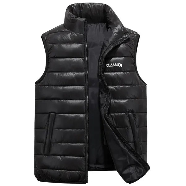 Прощай осенью и зимой случайные утолщение пара sleeveless твердый цвет Slim Down Хлопок Вест