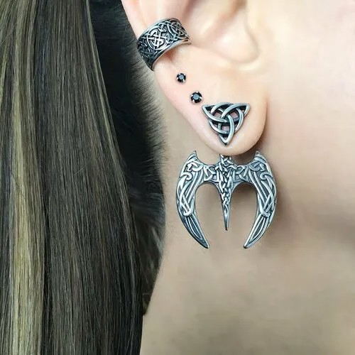 Серьги  Серьги джекеты гвоздики 