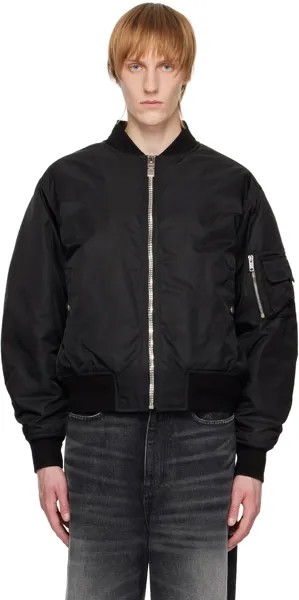 Черный бомбер со сборками Givenchy