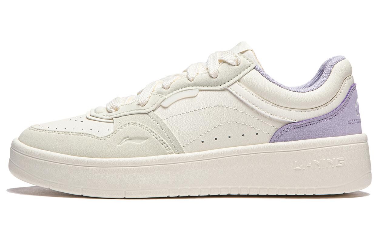 Кроссовки LINING Line 2.0 At The Beginning Skateboarding Shoes Women's Low-top Off-white/light Brown Green, зеленый