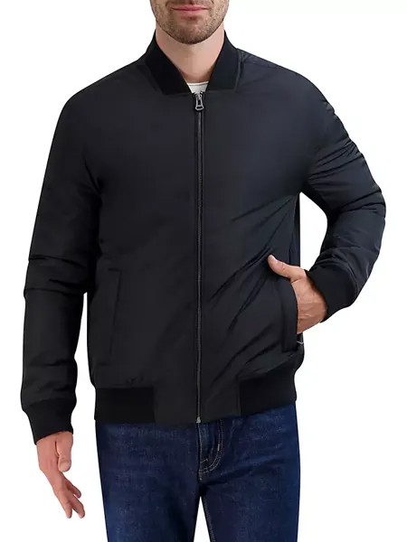 Утепленная куртка-бомбер Cole Haan, черный