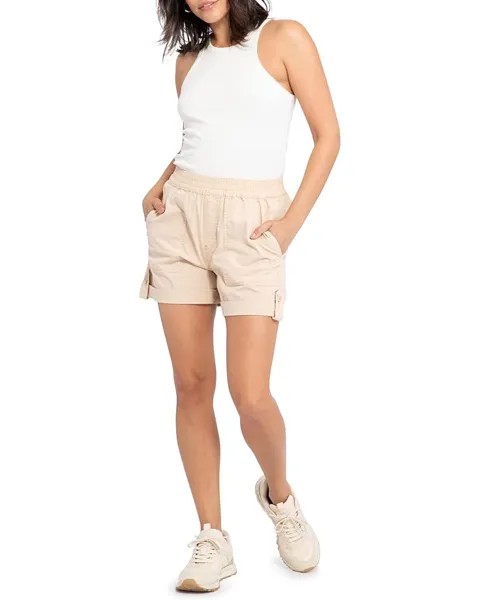 Шорты Sanctuary Trail Blazer Shorts in Stretch Cotton Poplin, цвет Clean Sand