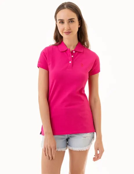 Рубашка-поло U.S. Polo Assn., фуксия