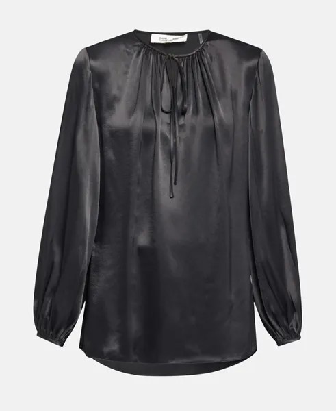 Рубашка блузка Diane von Furstenberg, черный