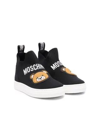 Moschino Kids кеды с нашивкой Teddy Bear