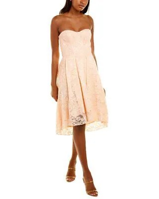 Женское кружевное коктейльное платье Eva Franco розовое 6