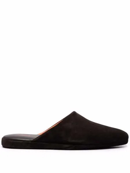 Santoni замшевые слиперы