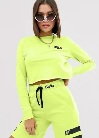 Укороченный лонгслив Fila-Зеленый