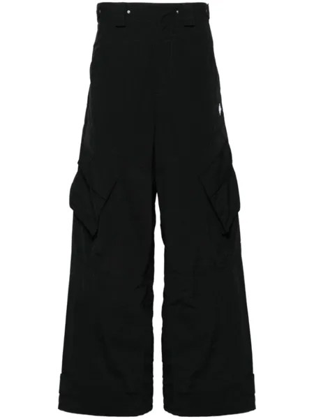 Marcelo Burlon County of Milan широкие брюки карго Cross, черный