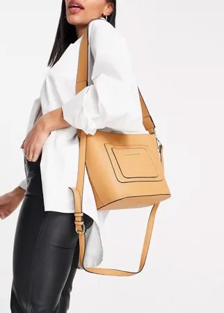 Сумка-мешок через плечо коричневого цвета Steve Madden Emilia-Коричневый цвет