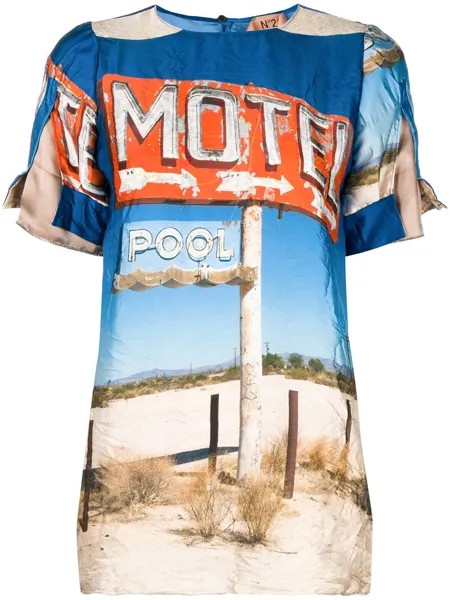 Nº21 Motel print top