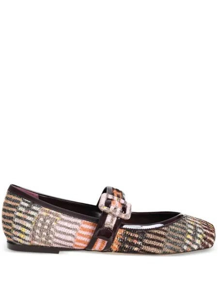 Missoni джинсовые балетки, коричневый
