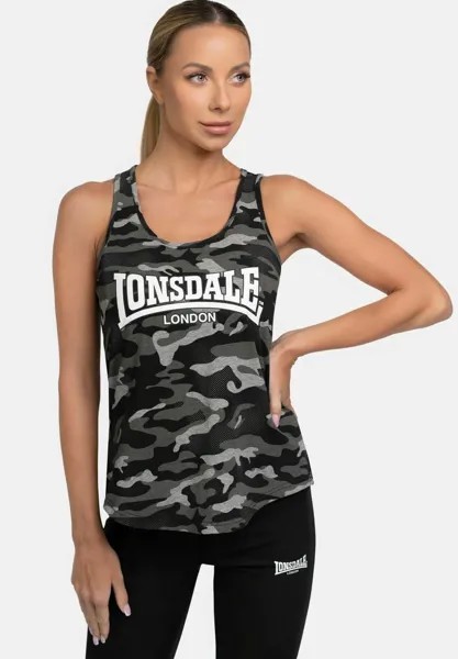 Топ SINGLET BEAQUOY Lonsdale, цвет camo grey